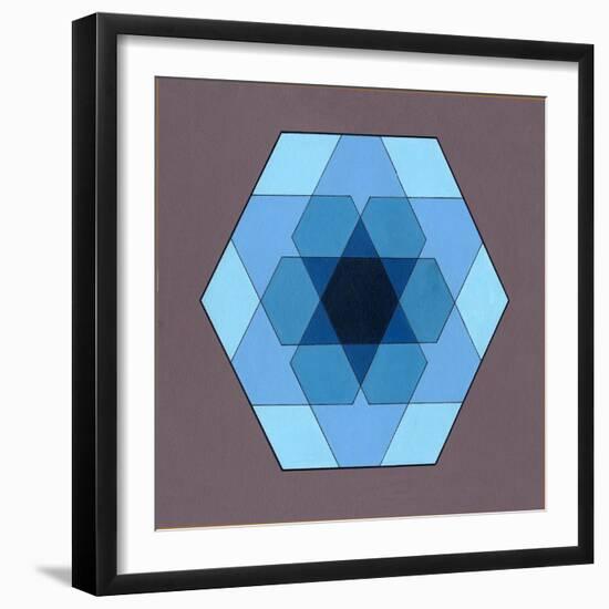 Overlaying Hexagons, 2009-Peter McClure-Framed Giclee Print