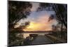 Overlook Mississippi River at Helena, Arkansas at sunrise-Gayle Harper-Mounted Photographic Print
