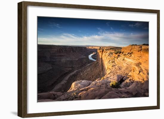Overlook of Canyon at Sunrise Near Moab, Utah-Matt Jones-Framed Photographic Print