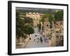 Overlook of Library with Tourists, Ephesus, Turkey-Joe Restuccia III-Framed Photographic Print