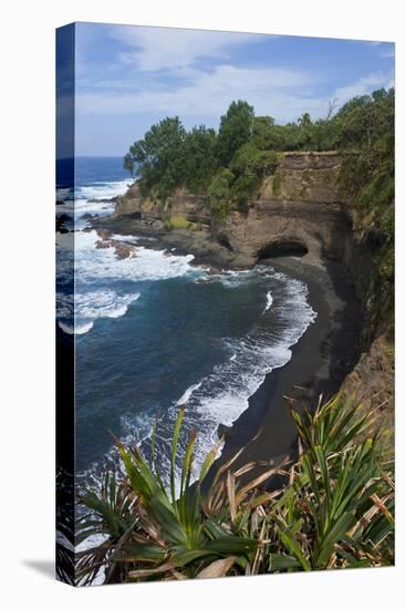 Overlook over Shark Bay Below Yasur Volcano, Island of Tanna, Vanuatu, South Pacific-Michael Runkel-Stretched Canvas