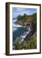 Overlook over Shark Bay Below Yasur Volcano, Island of Tanna, Vanuatu, South Pacific-Michael Runkel-Framed Photographic Print