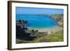 Overlook over the East Coast from the Narrow Isthmus of Greater and Little Sark-Michael Runkel-Framed Photographic Print