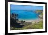 Overlook over the East Coast from the Narrow Isthmus of Greater and Little Sark-Michael Runkel-Framed Photographic Print