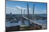 Overlook over Vladivostok and the New Zolotoy Bridge from Eagle's Nest Mount-Michael Runkel-Mounted Photographic Print