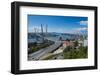 Overlook over Vladivostok and the New Zolotoy Bridge from Eagle's Nest Mount-Michael Runkel-Framed Photographic Print