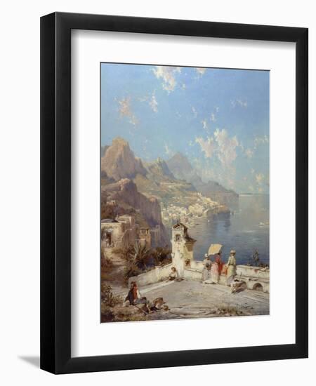 Overlooking Amalfi-Franz Richard Unterberger-Framed Premium Giclee Print