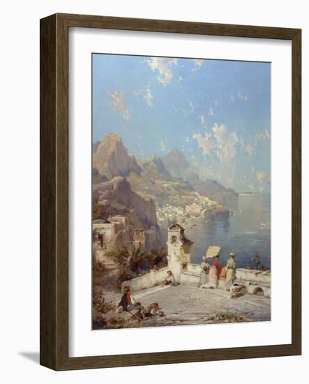 Overlooking Amalfi-Franz Richard Unterberger-Framed Giclee Print