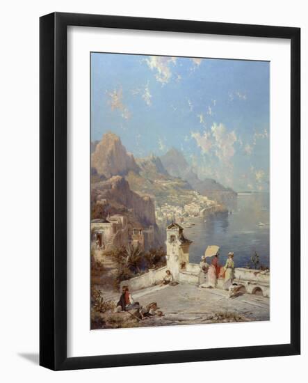 Overlooking Amalfi-Franz Richard Unterberger-Framed Giclee Print