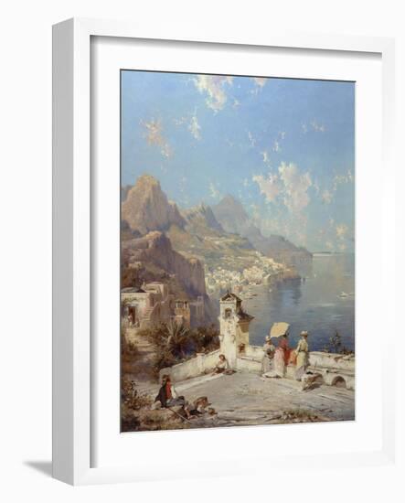 Overlooking Amalfi-Franz Richard Unterberger-Framed Giclee Print