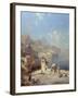 Overlooking Amalfi-Franz Richard Unterberger-Framed Giclee Print