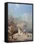 Overlooking Amalfi-Franz Richard Unterberger-Framed Stretched Canvas