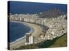 Overlooking Copacabana Beach from Sugarloaf Mountain, Rio De Janeiro, Brazil-Waltham Tony-Stretched Canvas