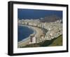 Overlooking Copacabana Beach from Sugarloaf Mountain, Rio De Janeiro, Brazil-Waltham Tony-Framed Photographic Print