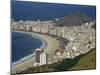 Overlooking Copacabana Beach from Sugarloaf Mountain, Rio De Janeiro, Brazil-Waltham Tony-Mounted Photographic Print