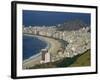 Overlooking Copacabana Beach from Sugarloaf Mountain, Rio De Janeiro, Brazil-Waltham Tony-Framed Photographic Print