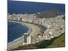 Overlooking Copacabana Beach from Sugarloaf Mountain, Rio De Janeiro, Brazil-Waltham Tony-Mounted Photographic Print