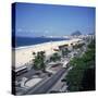 Overlooking Copacabana Beach, Rio De Janeiro, Brazil, South America-Geoff Renner-Stretched Canvas