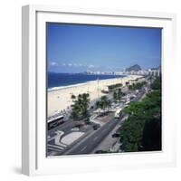 Overlooking Copacabana Beach, Rio De Janeiro, Brazil, South America-Geoff Renner-Framed Photographic Print