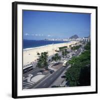 Overlooking Copacabana Beach, Rio De Janeiro, Brazil, South America-Geoff Renner-Framed Photographic Print