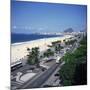 Overlooking Copacabana Beach, Rio De Janeiro, Brazil, South America-Geoff Renner-Mounted Photographic Print