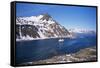 Overlooking Grytviken and King Edward Point, South Georgia, South Atlantic, Polar Regions-Geoff Renner-Framed Stretched Canvas