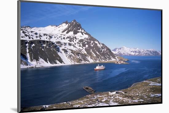 Overlooking Grytviken and King Edward Point, South Georgia, South Atlantic, Polar Regions-Geoff Renner-Mounted Photographic Print