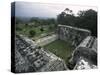 Overlooking Mayan Ruins, Mexico-Michael Brown-Stretched Canvas