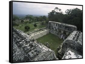 Overlooking Mayan Ruins, Mexico-Michael Brown-Framed Stretched Canvas