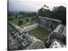 Overlooking Mayan Ruins, Mexico-Michael Brown-Stretched Canvas