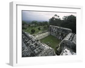 Overlooking Mayan Ruins, Mexico-Michael Brown-Framed Premium Photographic Print