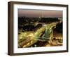 Overlooking Paris at Night-Michel Setboun-Framed Art Print