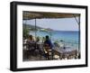 Overlooking Plati Yalos Beach, Cephalonia, Ionian Islands, Greece-Michael Short-Framed Photographic Print