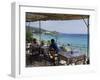 Overlooking Plati Yalos Beach, Cephalonia, Ionian Islands, Greece-Michael Short-Framed Photographic Print