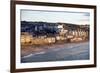 Overlooking Porthmeor Beach in St. Ives at Sunset, Cornwall, England, United Kingdom, Europe-Simon Montgomery-Framed Photographic Print