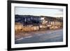 Overlooking Porthmeor Beach in St. Ives at Sunset, Cornwall, England, United Kingdom, Europe-Simon Montgomery-Framed Photographic Print