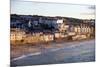 Overlooking Porthmeor Beach in St. Ives at Sunset, Cornwall, England, United Kingdom, Europe-Simon Montgomery-Mounted Photographic Print