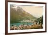 Overlooking St. Moritz, Switzerland-null-Framed Art Print