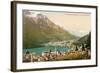 Overlooking St. Moritz, Switzerland-null-Framed Art Print