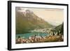 Overlooking St. Moritz, Switzerland-null-Framed Art Print