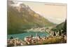 Overlooking St. Moritz, Switzerland-null-Mounted Premium Giclee Print