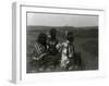 Overlooking the Camp-Edward S^ Curtis-Framed Art Print