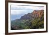 Overlooking the Kalalau Valley at Sunset-Andrew Shoemaker-Framed Photographic Print