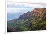 Overlooking the Kalalau Valley at Sunset-Andrew Shoemaker-Framed Photographic Print