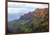 Overlooking the Kalalau Valley at Sunset-Andrew Shoemaker-Framed Photographic Print