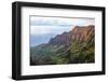 Overlooking the Kalalau Valley at Sunset-Andrew Shoemaker-Framed Photographic Print