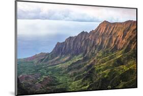 Overlooking the Kalalau Valley at Sunset-Andrew Shoemaker-Mounted Photographic Print