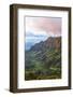 Overlooking the Kalalau Valley at Sunset-Andrew Shoemaker-Framed Photographic Print