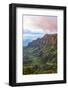 Overlooking the Kalalau Valley at Sunset-Andrew Shoemaker-Framed Photographic Print