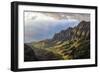 Overlooking the Kalalau Valley Right before Sunset-Andrew Shoemaker-Framed Photographic Print